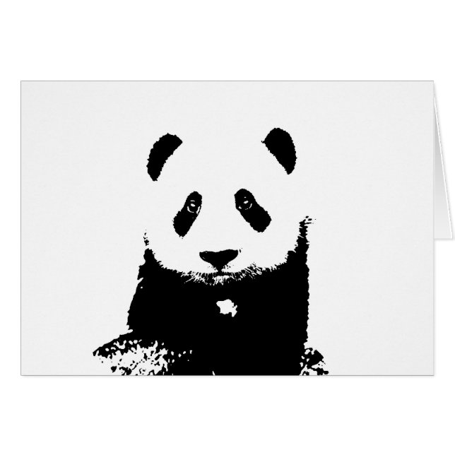 Schwarz/Weiß Panda (Vorderseite (Horizontal))
