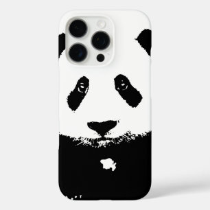 Schwarz/Weiß Panda iPhone 16 Pro Hülle