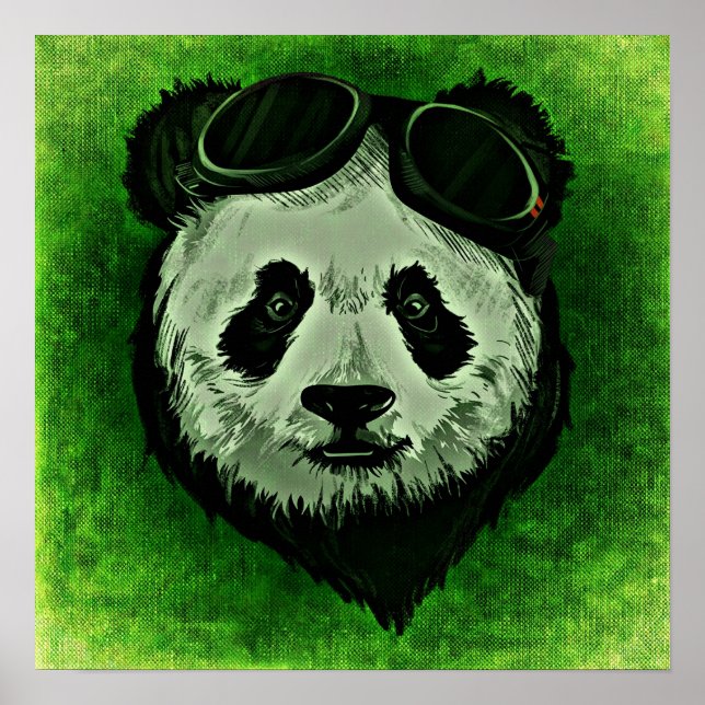 Schwarz-Weiß-Panda Pandas-Bär Poster (Vorne)