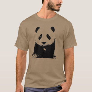 Schwarz/Weiß Panda T-Shirt
