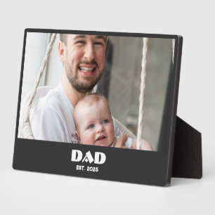 Schwarz Weiß Papa Gegründet Fett Foto Fotoplatte