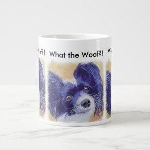 SCHWARZ-WEIß-PAPILLON Jumbo-Tasse
