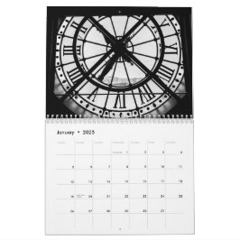 Schwarz-Weiß-Pariser Wohngestaltung Kalender