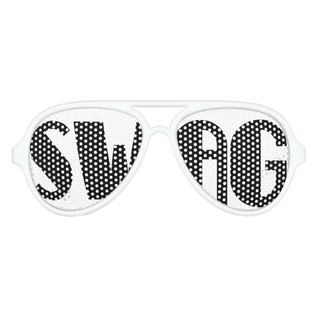 Schwarz-Weiß-Party-Brille Sonnenbrille (Vorderseite)