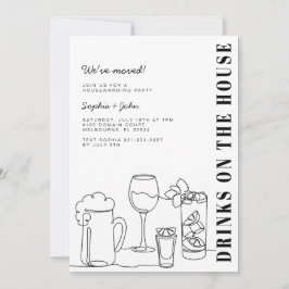 Schwarz-Weiß-Party Einladung