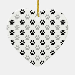 Schwarz-Weiß-Pfefferabdruck Keramikornament