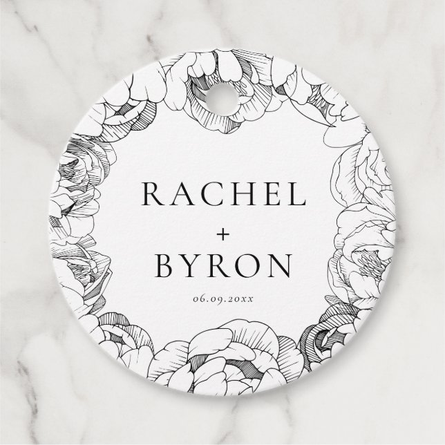 Schwarz-Weiß-Pfennig Geschenkanhänger (Vorderseite)