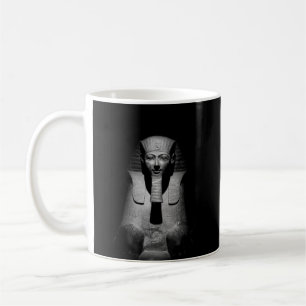 Schwarz-weiß Pharao-König Kaffeetasse
