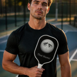 Schwarz-Weiß-Pickleball-Paddel im sonnigen Gesicht Pickleball Schläger