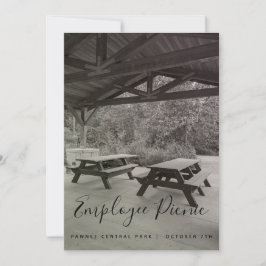 Schwarz-Weiß-Picknick Einladung