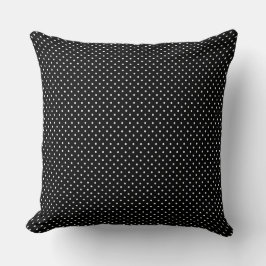 Schwarz-Weiß-Polka-Dosen-Kopfkissen Kissen
