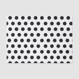 Schwarz-Weiß-Polka Dot-Chic-Papiere Seidenpapier
