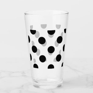 Schwarz-Weiß-Polka-Dot Glas