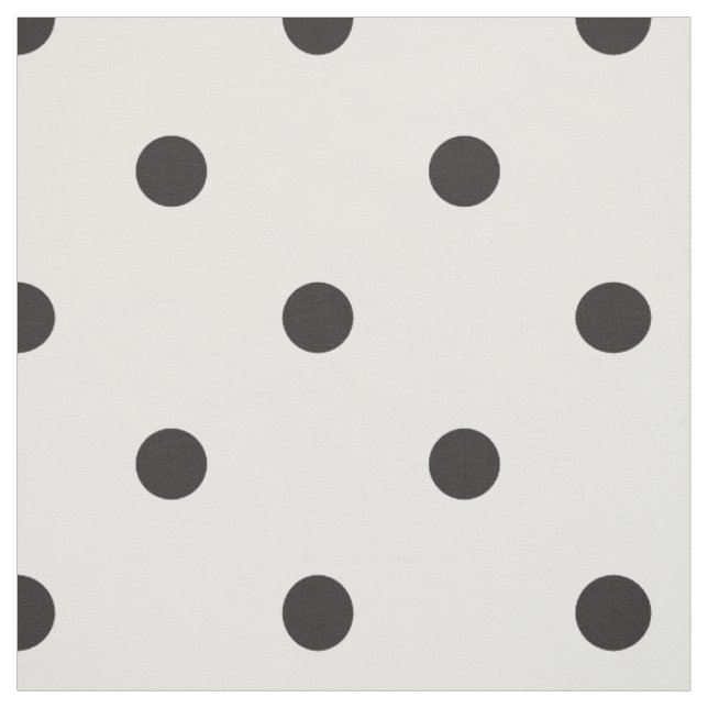 Schwarz-Weiß-Polka-Dot-Hübsches Muster Stoff (Muster)