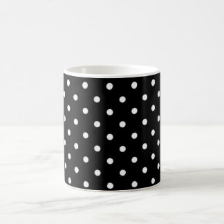 Schwarz-Weiß-Polka-Dot Kaffeetasse