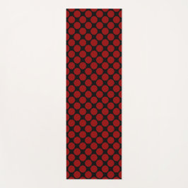 Schwarz-Weiß-Polka-Dot Yogamatte