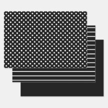 Schwarz-Weiß-Polka-Dotstreifen