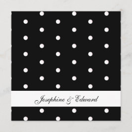 Schwarz-Weiß-Polka-Punkte