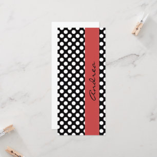 Schwarz-Weiß-Polka-Punkte, Dotter, Ihr Name