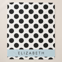 Schwarz-Weiß-Polka-Punkte, Dotter, Ihr Name Sherpadecke