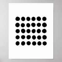 Schwarz-Weiß-Polka-Punkte. Einfach geometrisch