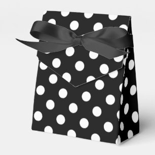Schwarz-Weiß-Polka-Punkte Geschenkschachtel