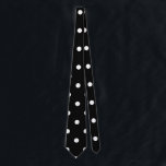 Schwarz-Weiß-Polka-Punkte Krawatte<br><div class="desc">Schwarz-Weiß-Polka-Punktmuster.</div>