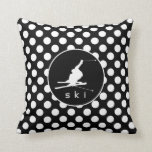 Schwarz-Weiß-Polka-Punkte; Schneeschuhwandern Kissen<br><div class="desc">Sie werden dieses niedliche Schneeschild & Schwarz/Weiß Polka Dots Muster Liebe! Wir laden Sie herzlich ein,  in unserem Shop,  dem Kindergeburtstag Shop,  dieses coole Skizentrum auf vielen großartigen,  individualisierbaren Wintersportprodukten zu sehen,  darunter mädchenhafte Geburtstagskarten,  moderne Einladungen für Kinder und trendige PostkartenkinderParty Einladungen!</div>