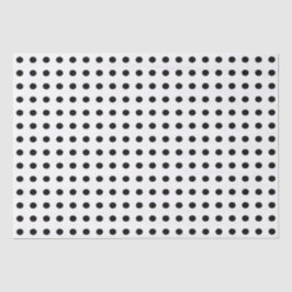 Schwarz-Weiß-Polka-Punkte Seidenpapier