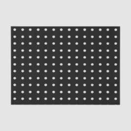Schwarz-Weiß-Polka-Punkte Seidenpapier