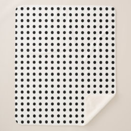 Schwarz-Weiß-Polka-Punkte Sherpadecke