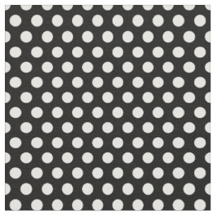Schwarz-Weiß-Polka-Punkte Stoff