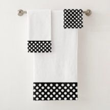Schwarz-Weiß-Polka-Punktmuster