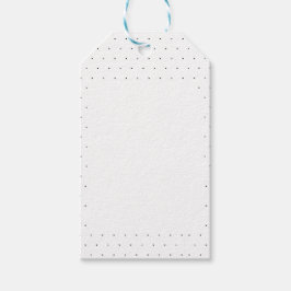 Schwarz-Weiß-Polka-Punktmuster Geschenkanhänger