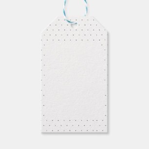 Schwarz-Weiß-Polka-Punktmuster Geschenkanhänger