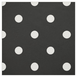Schwarz-Weiß-Polka-Punktmuster Stoff