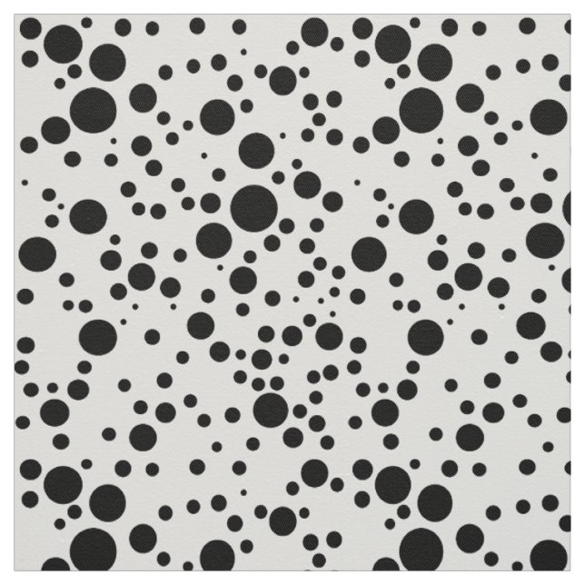 Schwarz-Weiß-Polka-Punktmuster Stoff (Muster)