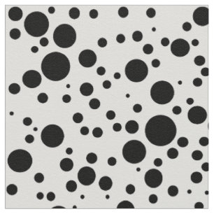 Schwarz-Weiß-Polka-Punktmuster Stoff
