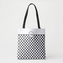 Schwarz-Weiß-Polka-Punktmuster
