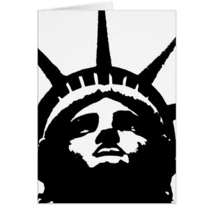 Schwarz-Weiß-Pop Art-Statue