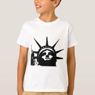Schwarz-Weiß-Pop Art-Statue T-Shirt