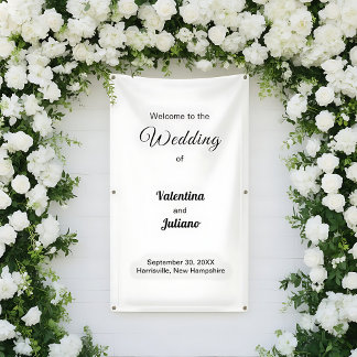 Schwarz-weiß-Portrait-Hochzeitsbanner Banner