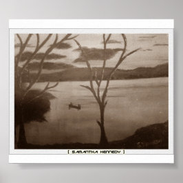 Schwarz-Weiß-Poster Poster