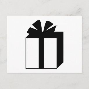 Schwarz-Weiß-Präsent Postkarte