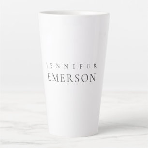 Schwarz weiß professionell minimalistisches modern milchtasse