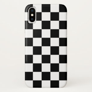 Schwarz-Weiß-Prüfmuster iPhone X Hülle