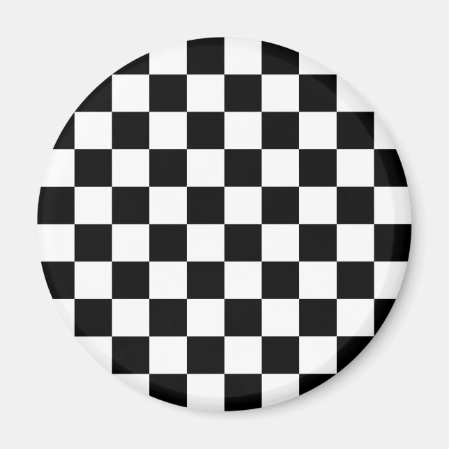 Schwarz-Weiß-Prüfmuster Magnet (Vorne)