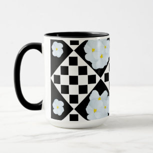Schwarz-Weiß-Prüfmuster Tasse