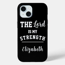 Schwarz-Weiß-Psalm 28:7 Der Herr ist Meine Stärke Case-Mate iPhone Hülle