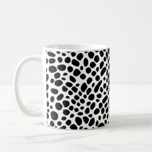 Schwarz-Weiß-Psychedelic-Skin-Muster Kaffeetasse